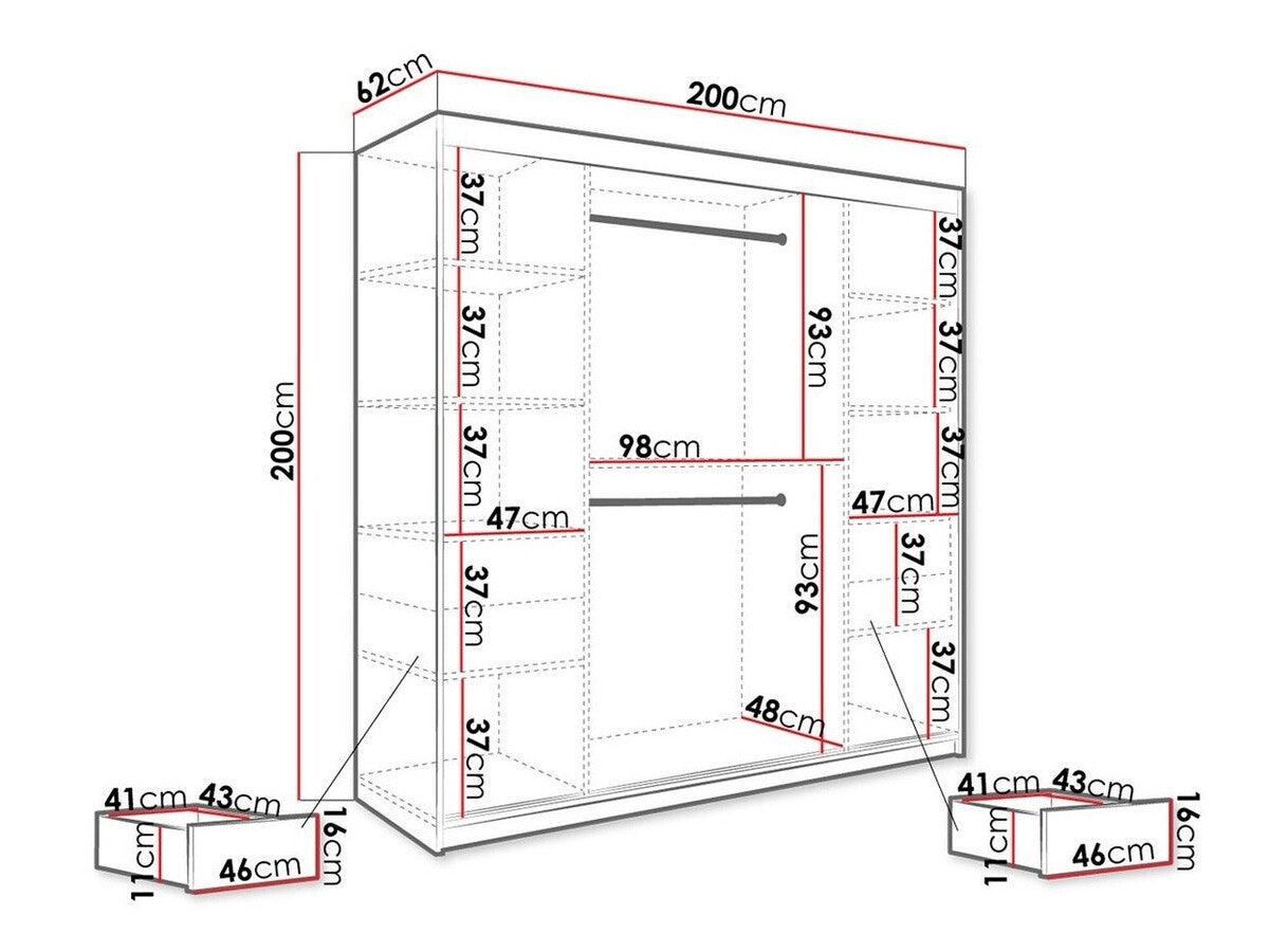 Garderobeskab Hartford 262