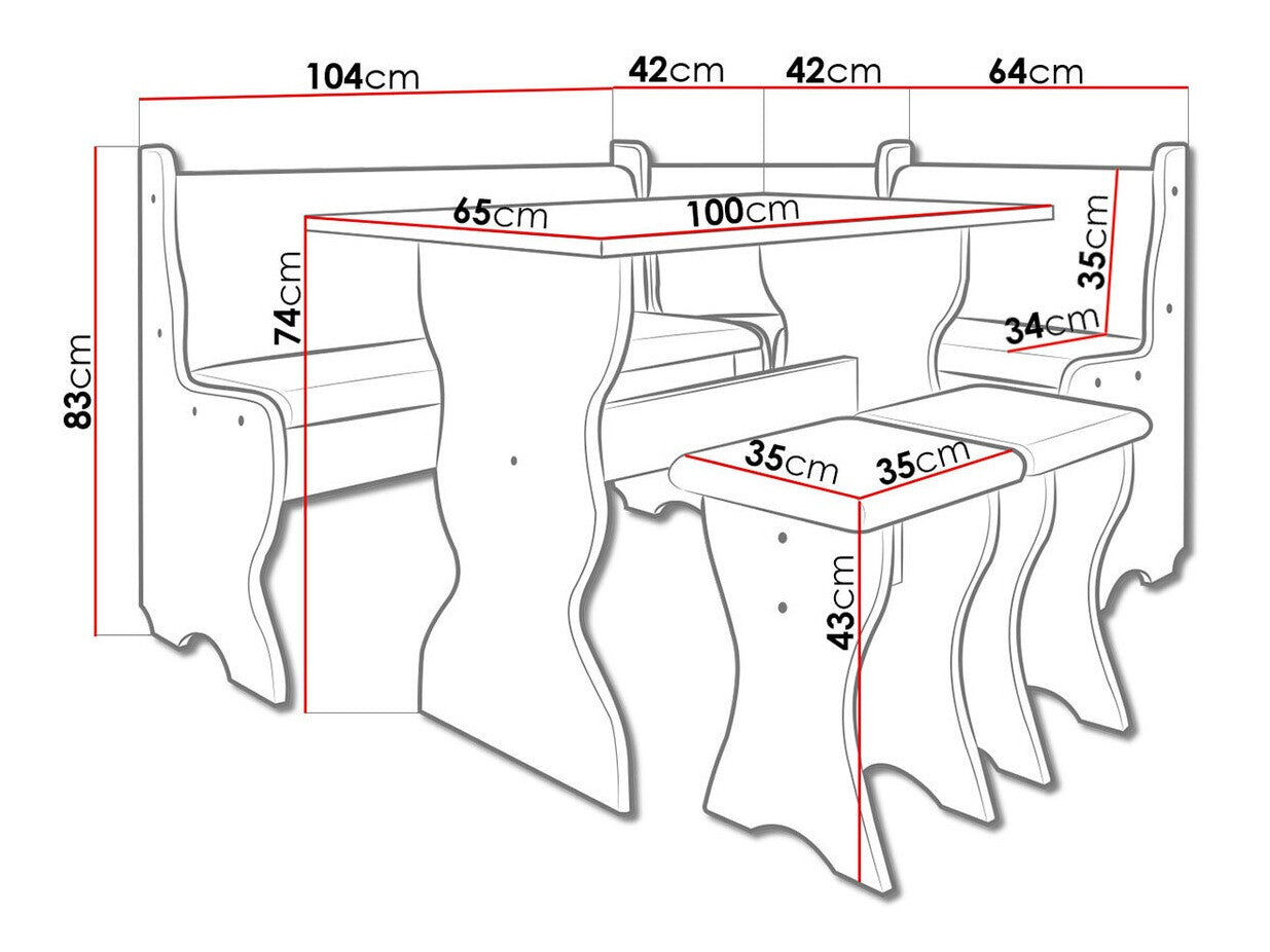 Køkkenhjørne Reading 100