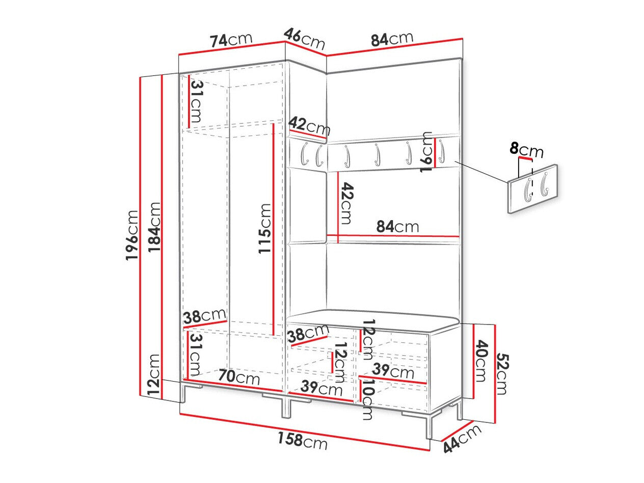 Hallway set Hartford F100