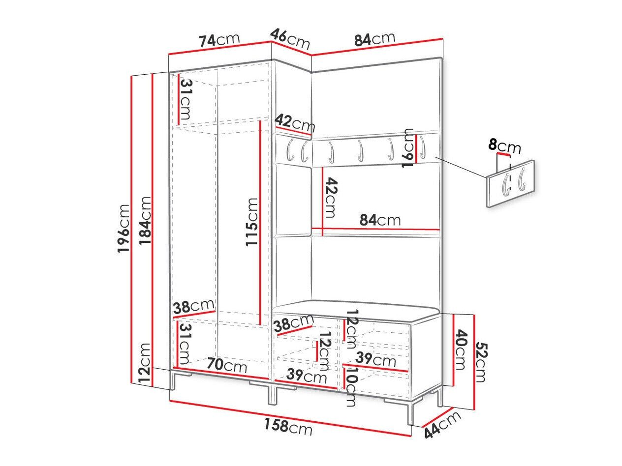 Hallway set Hartford F100
