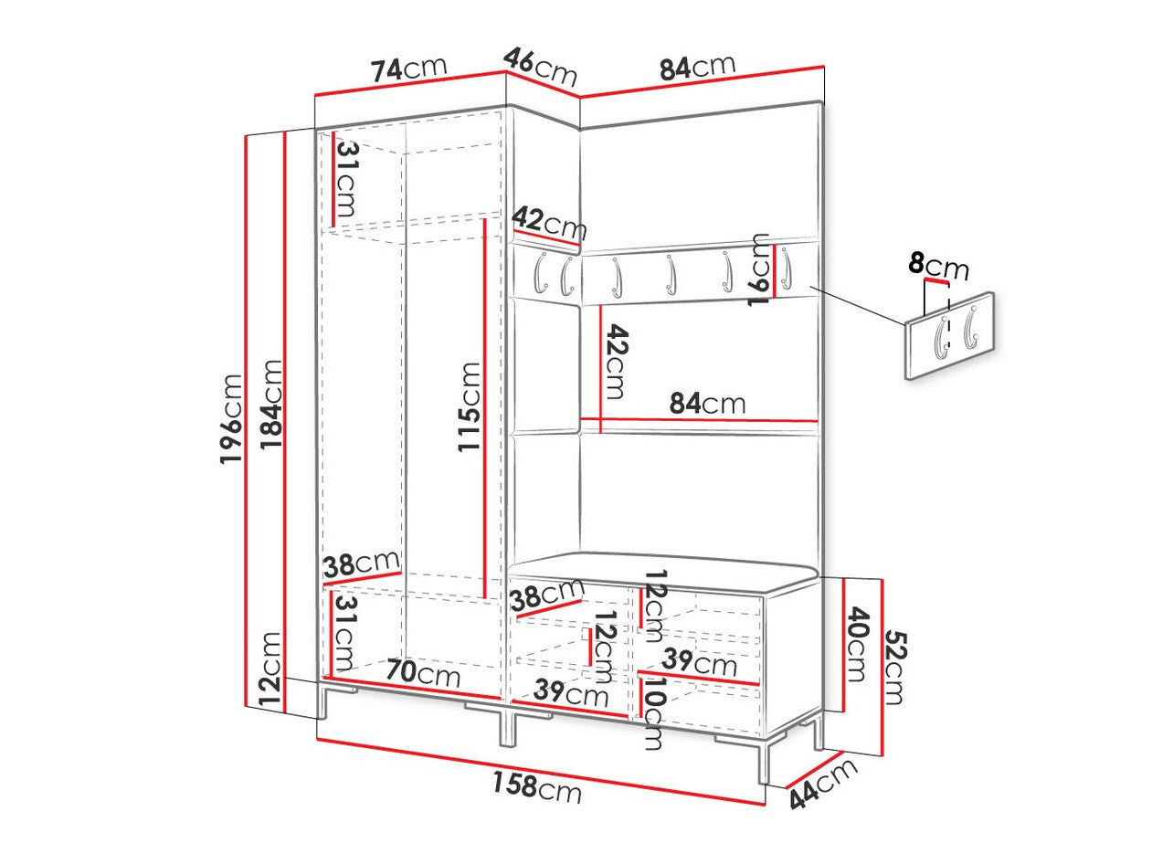 Hallway set Hartford F100