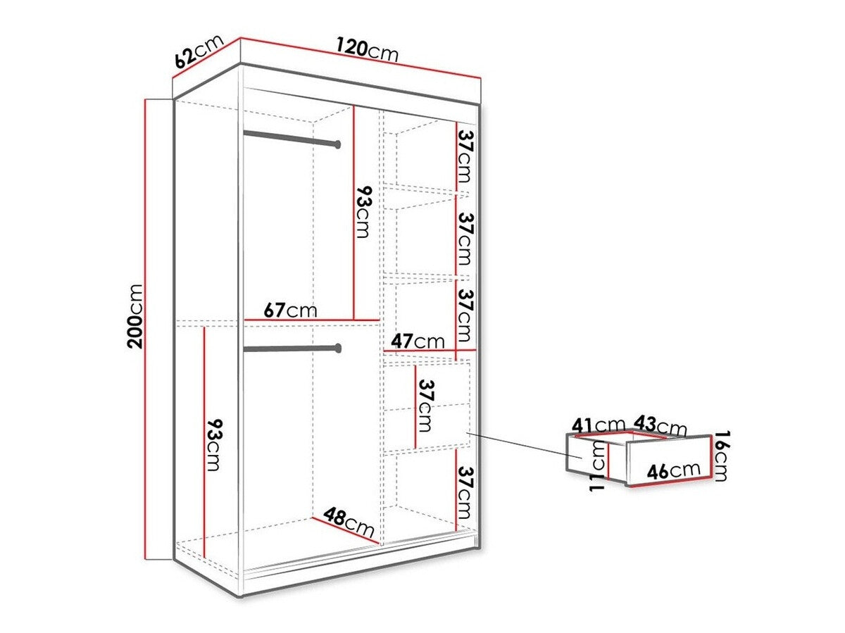 Garderobeskab Hartford 259