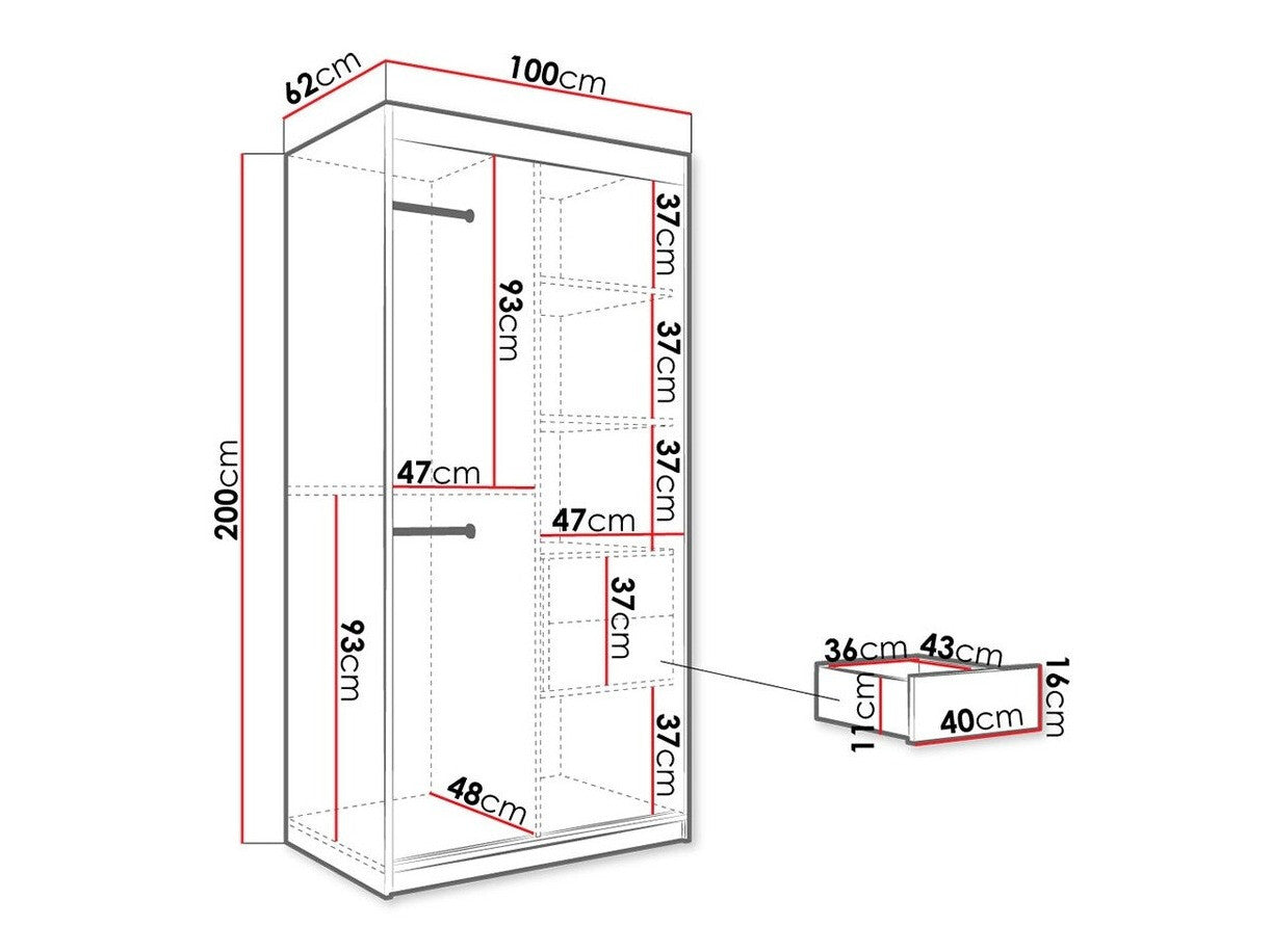 Garderobeskab Hartford 258