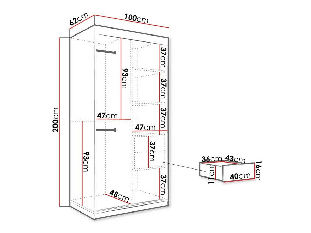 Garderobeskab Hartford 258