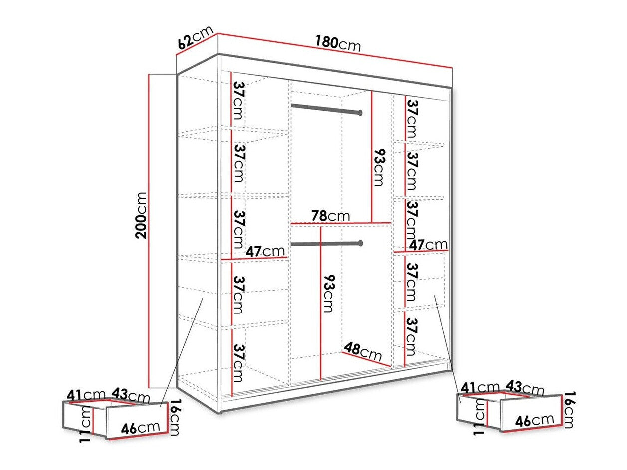 Garderobeskab Hartford 255