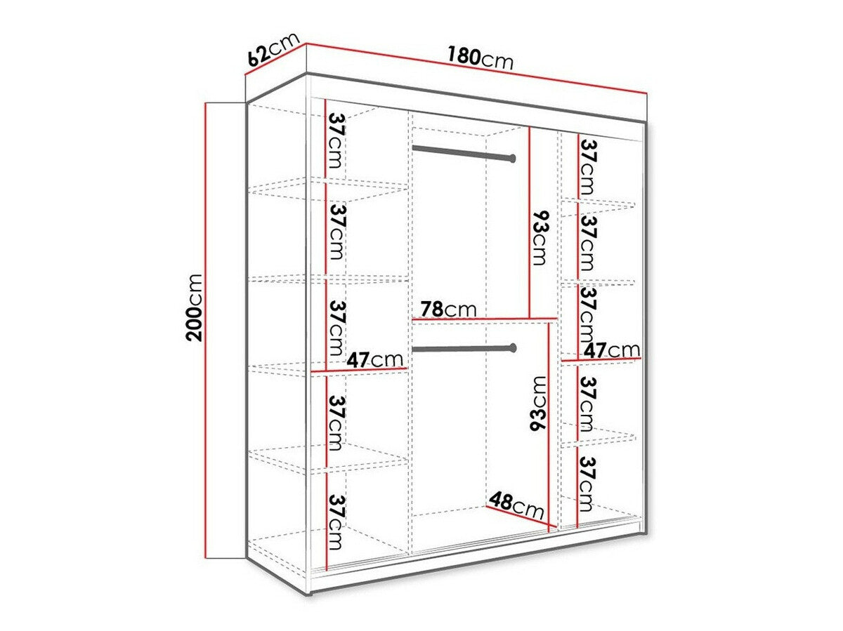 Garderobeskab Hartford 255