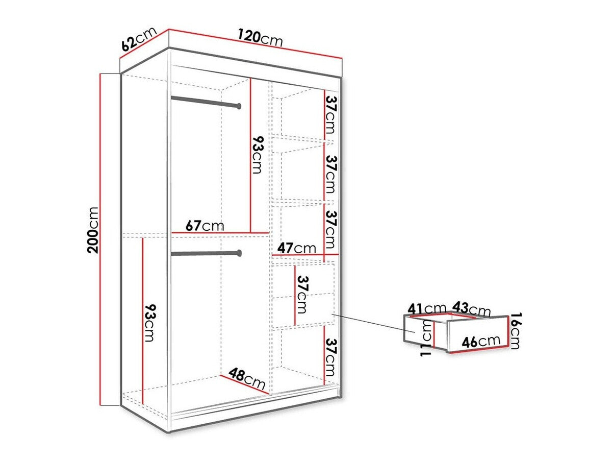 Garderobeskab Hartford 253