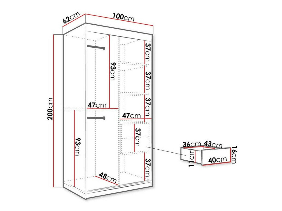 Garderobeskab Hartford 252