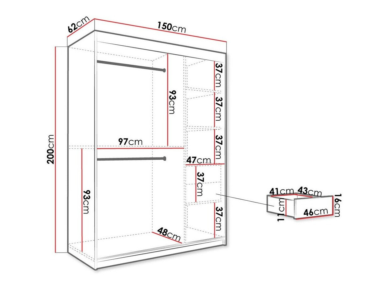 Garderobeskab Hartford 248