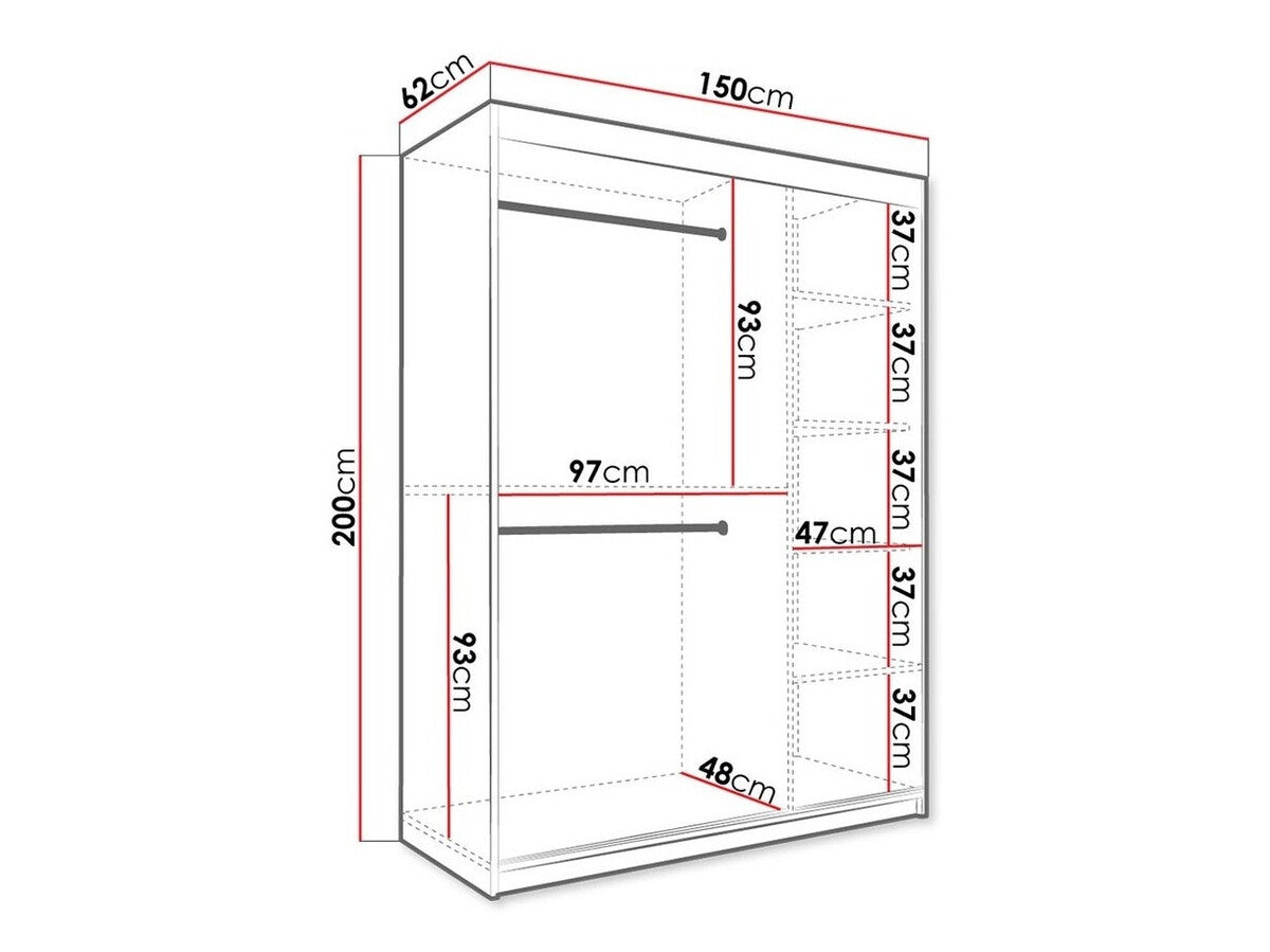 Garderobeskab Hartford 248