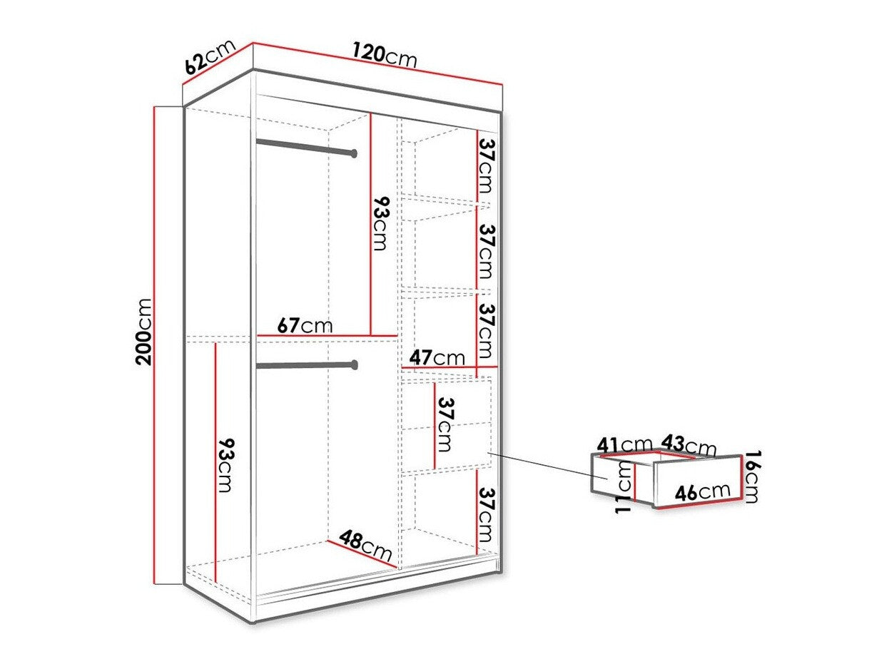 Garderobeskab Hartford 247