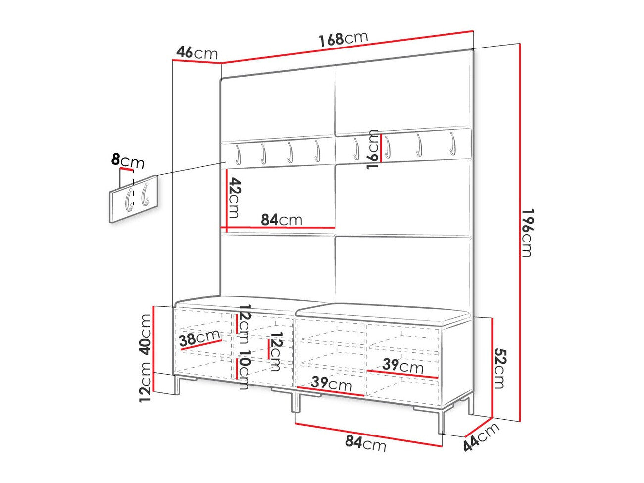 Hallway set Hartford F101