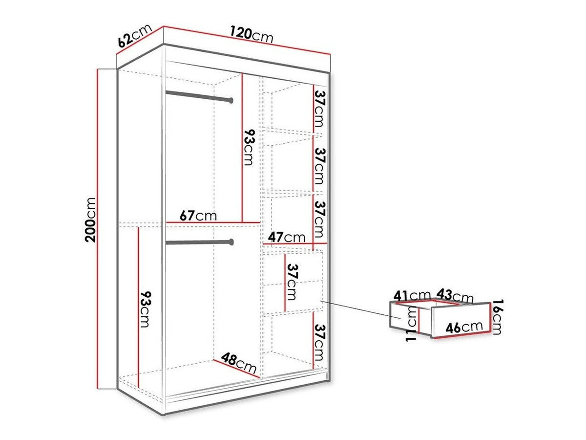 Garderobeskab Hartford 241