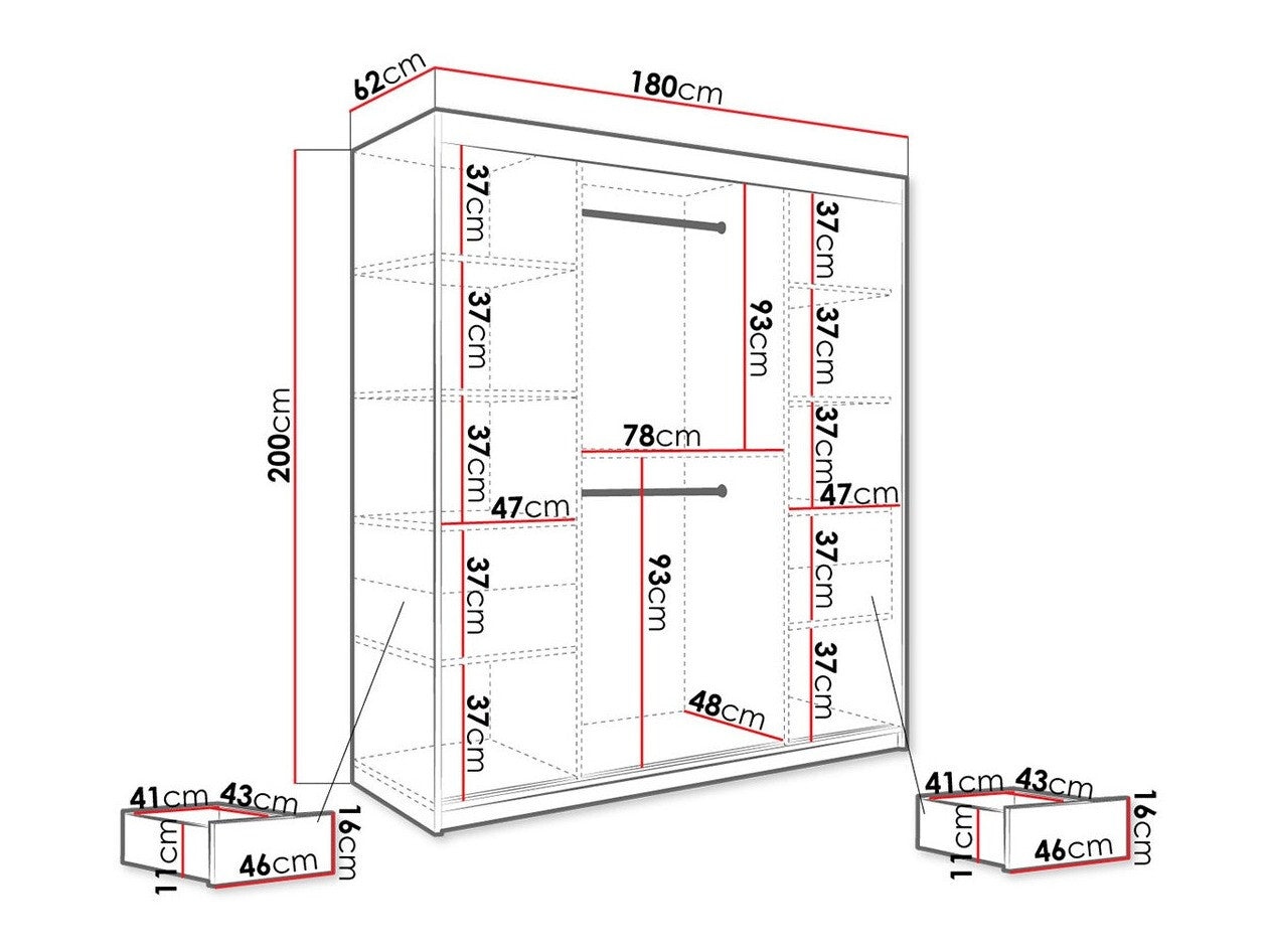 Garderobeskab Hartford 243