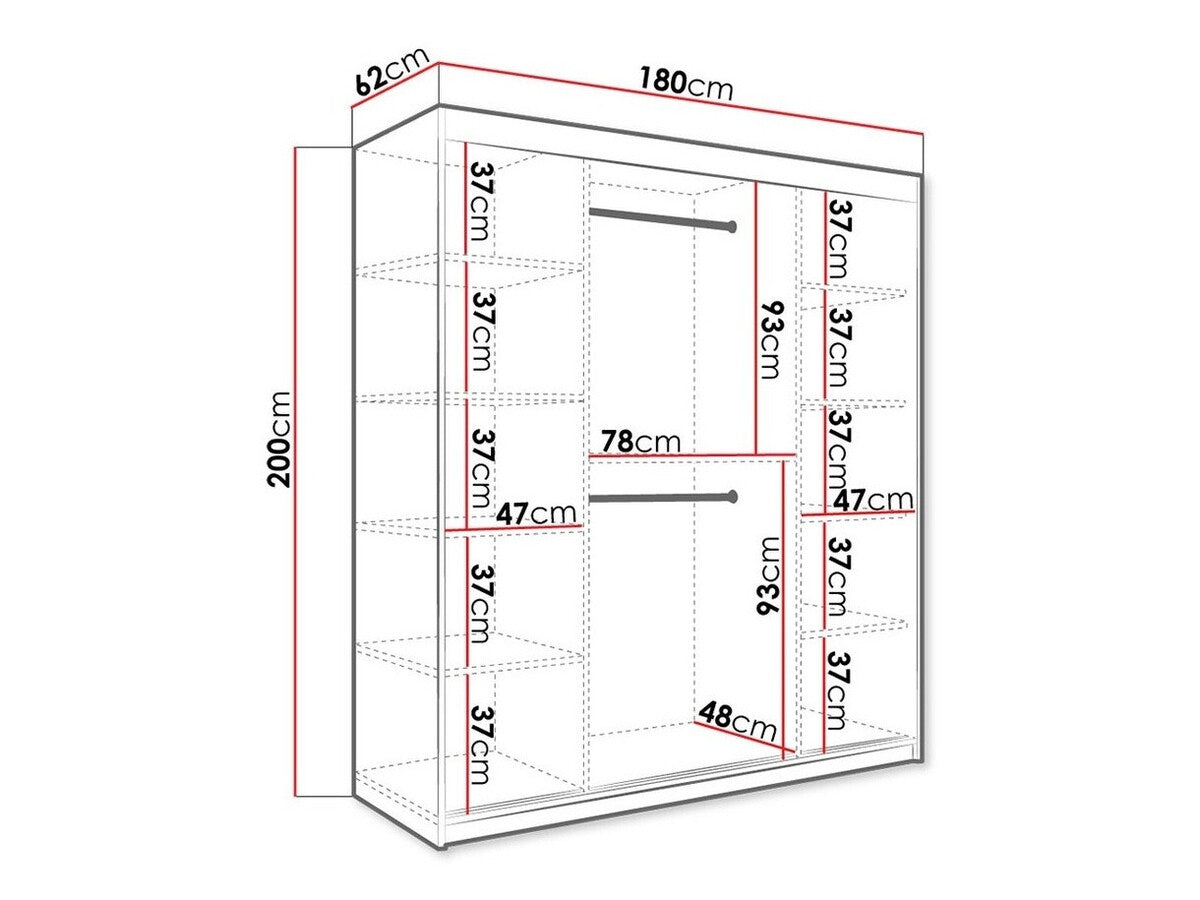 Garderobeskab Hartford 243