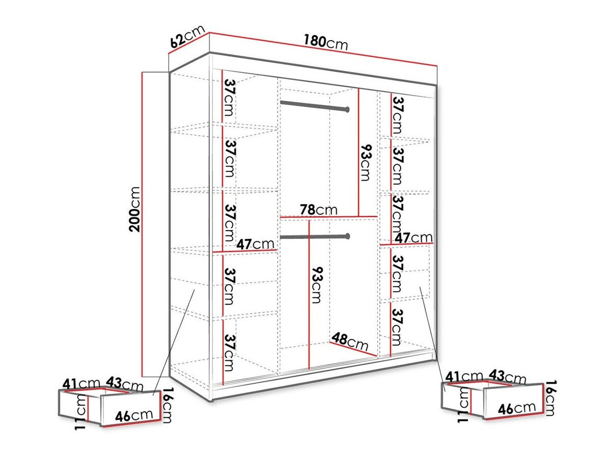 Garderobeskab Hartford 243