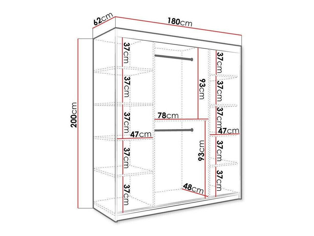 Garderobeskab Hartford 243