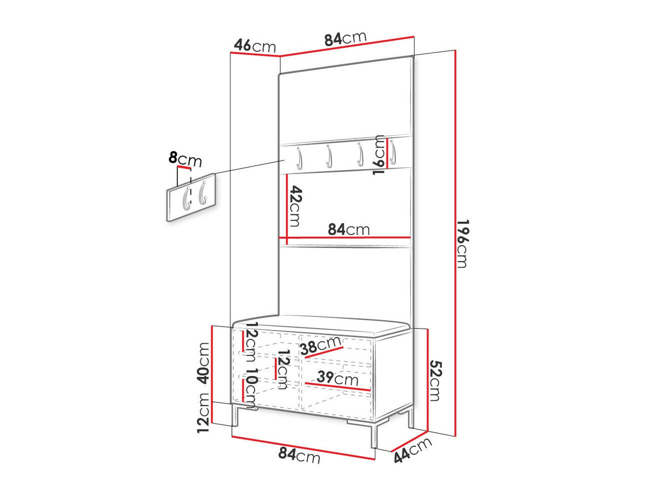 Hallway set Hartford F102
