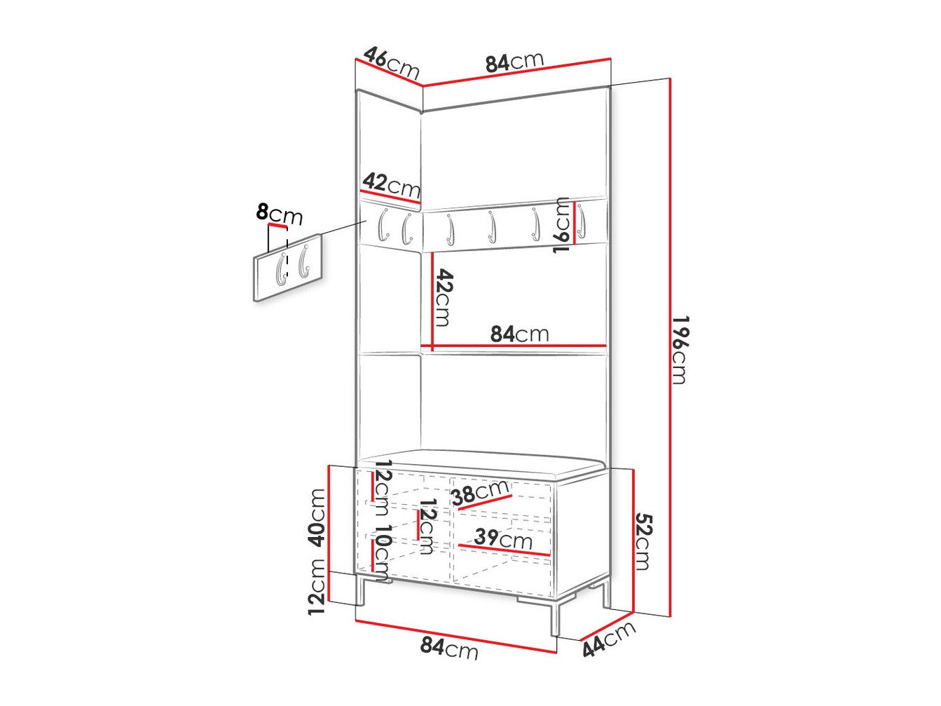Hallway set Hartford F103