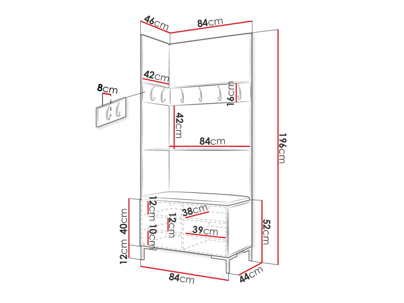 Hallway set Hartford F103