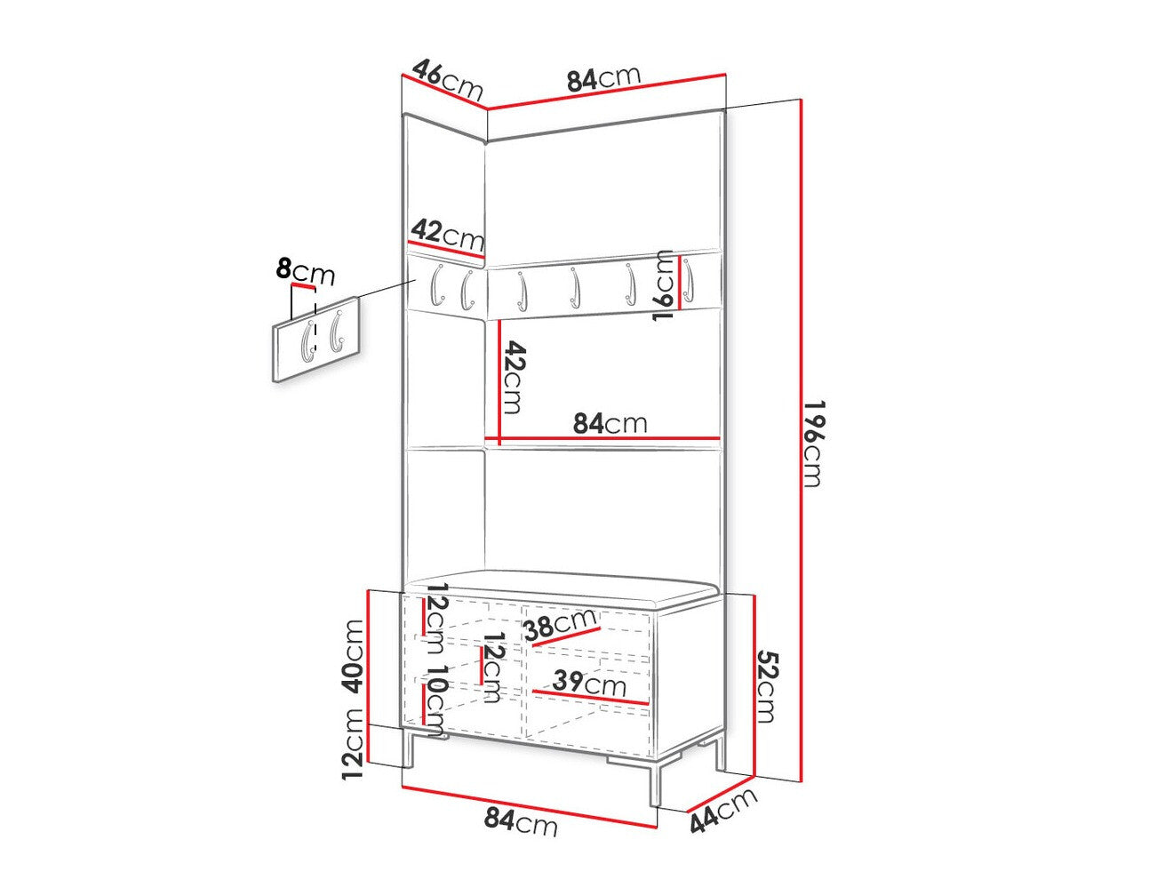 Hallway set Hartford F103