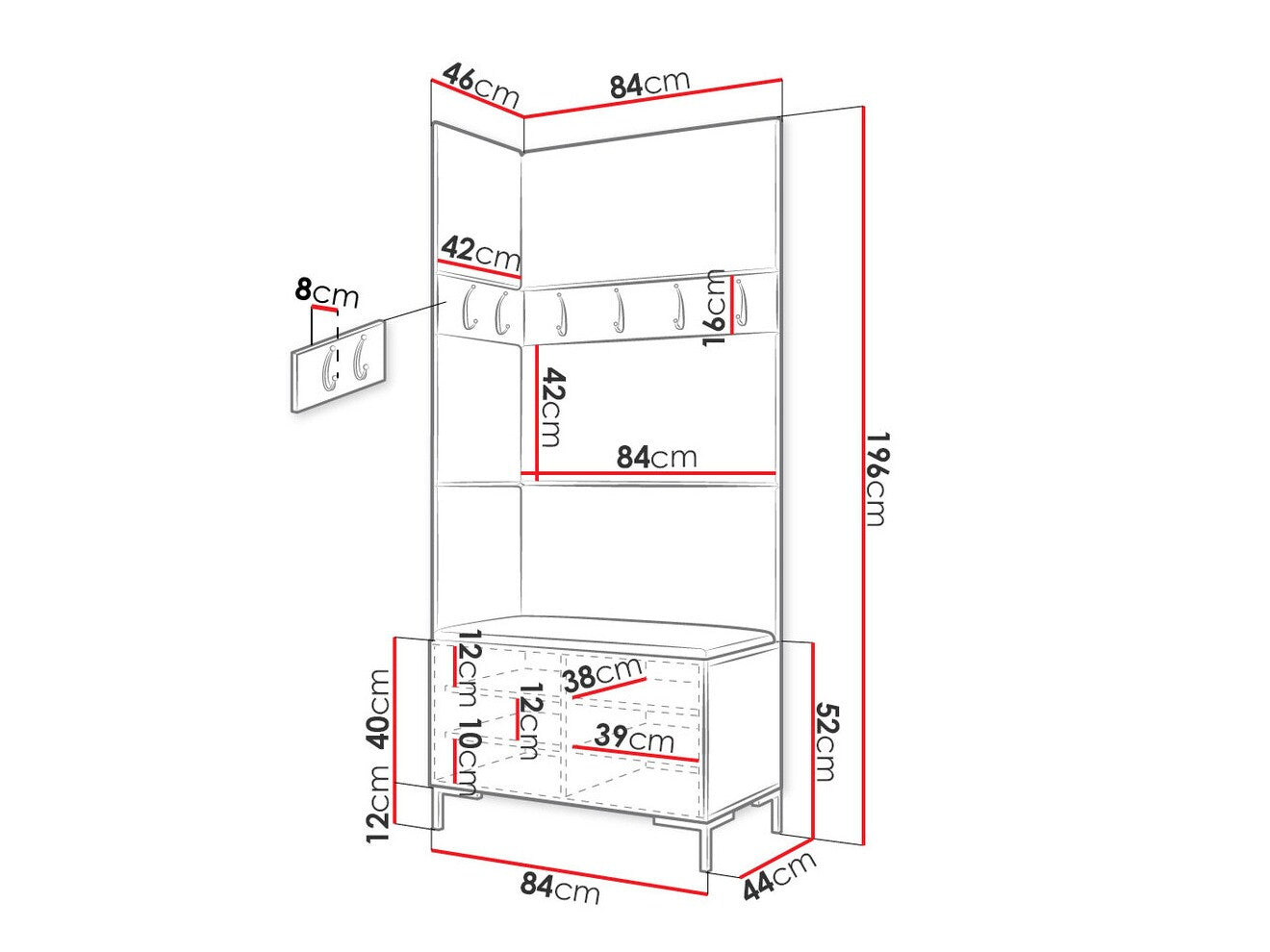 Hallway set Hartford F103