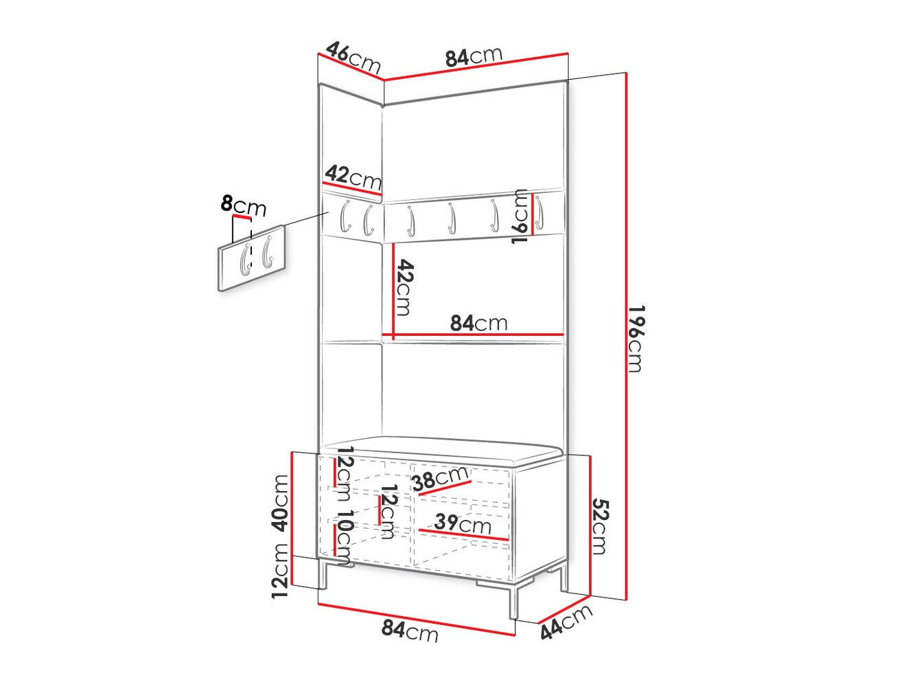 Hallway set Hartford F103