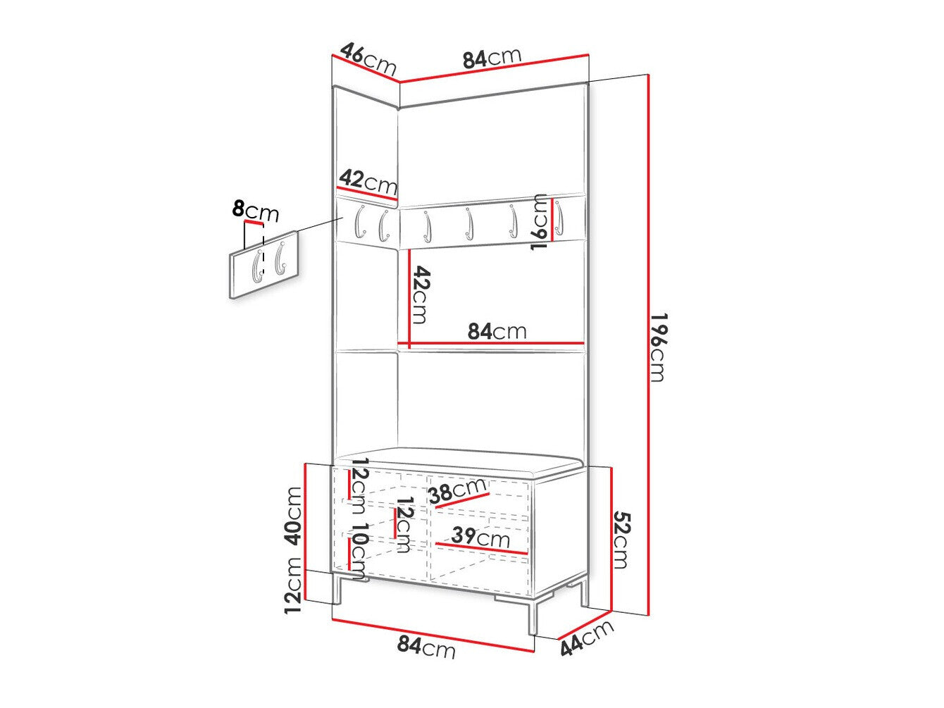 Hallway set Hartford F103