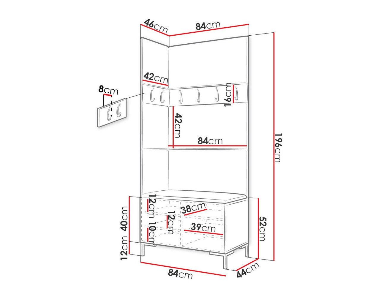 Hallway set Hartford F103