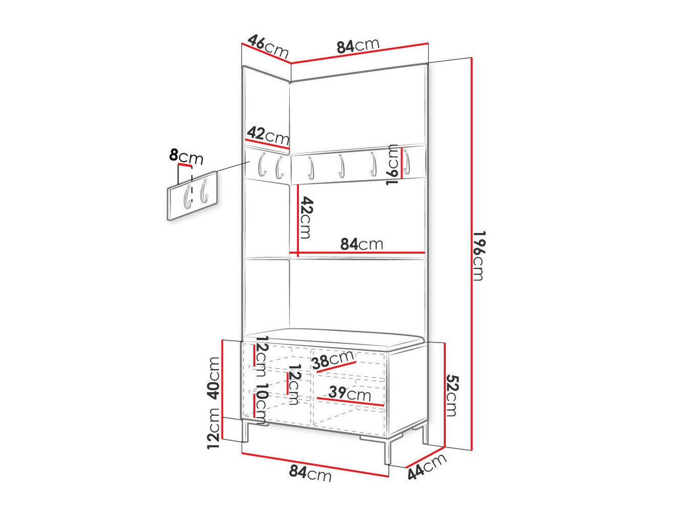 Hallway set Hartford F103