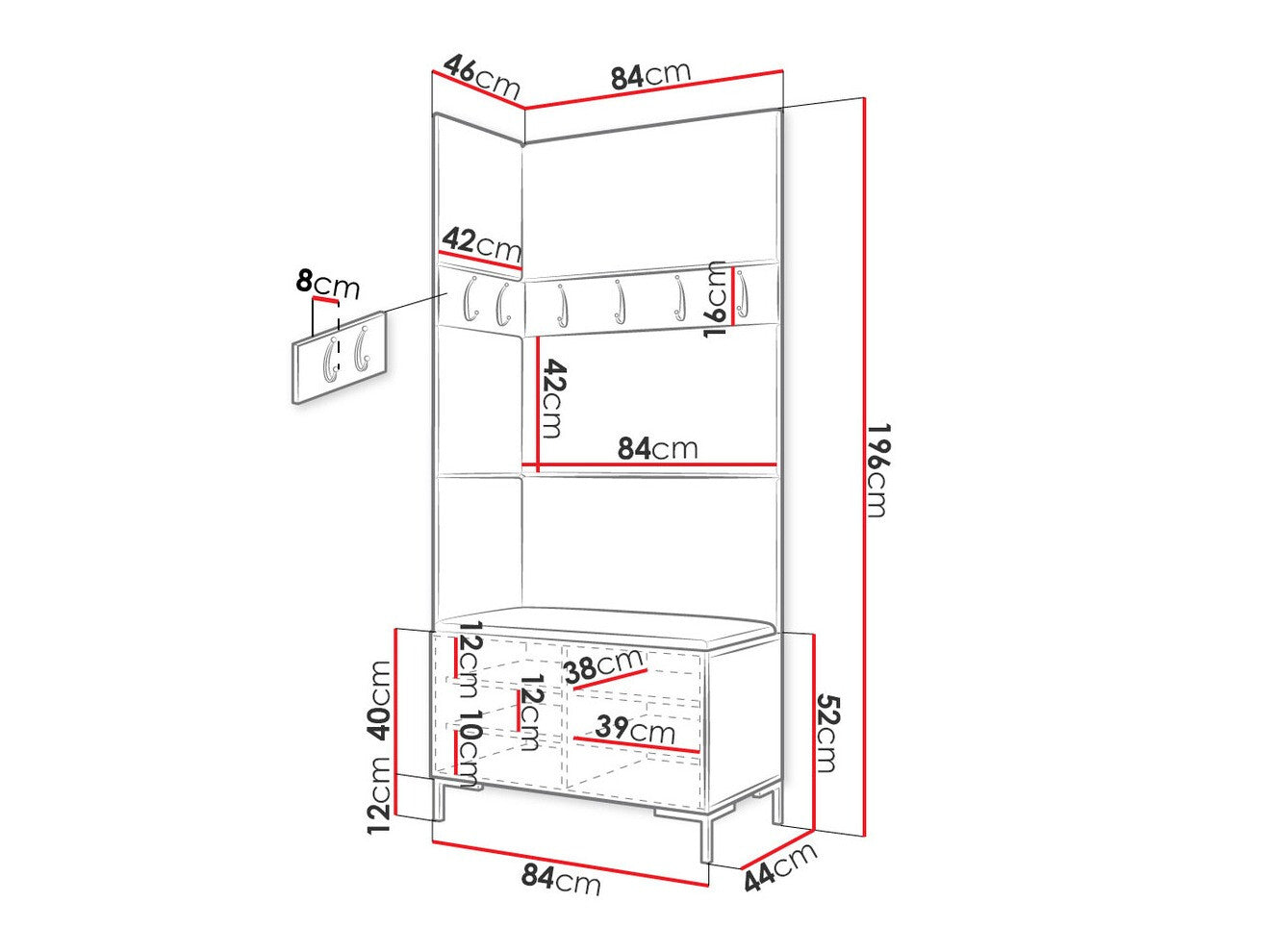 Hallway set Hartford F103