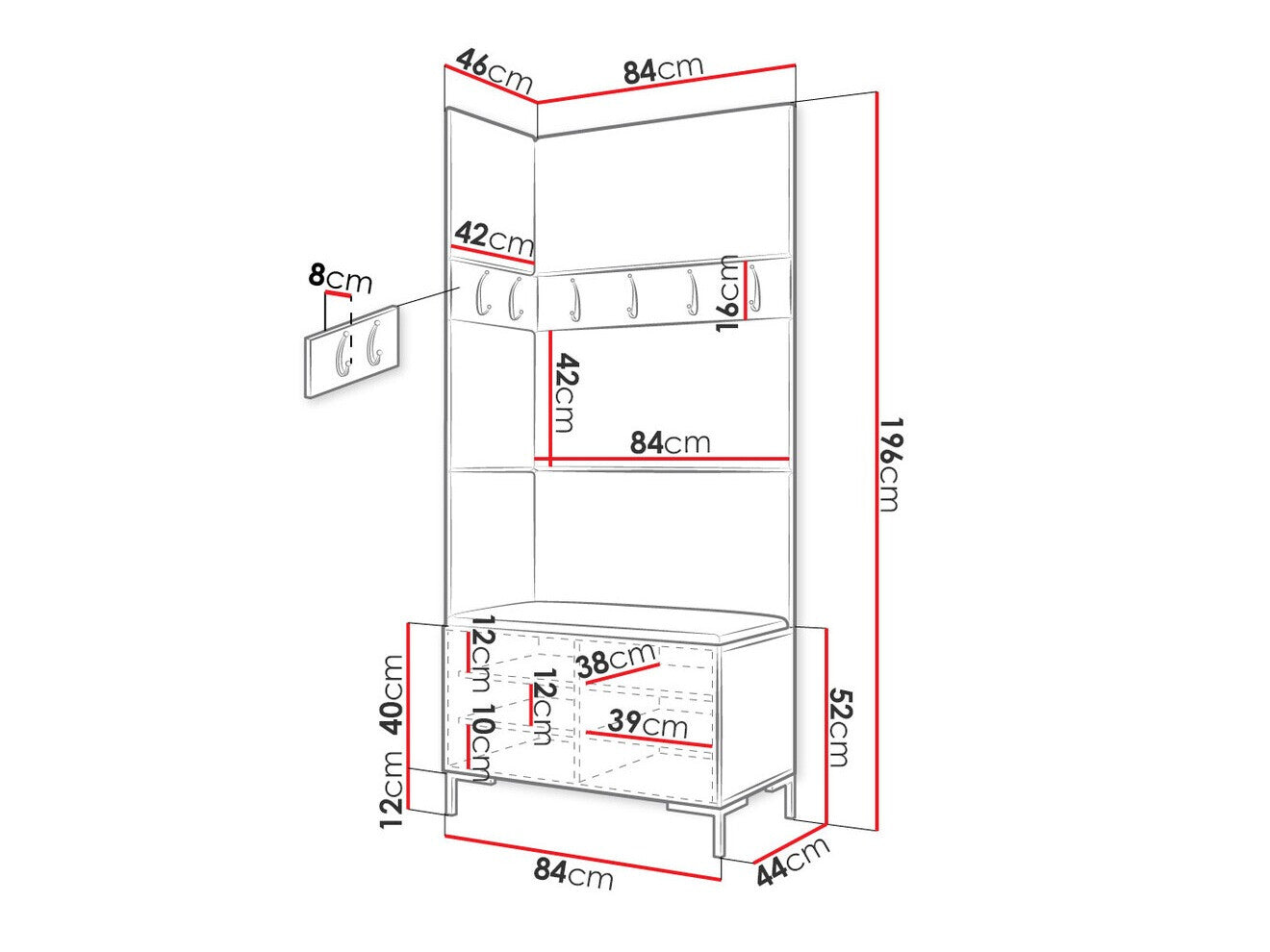 Hallway set Hartford F103