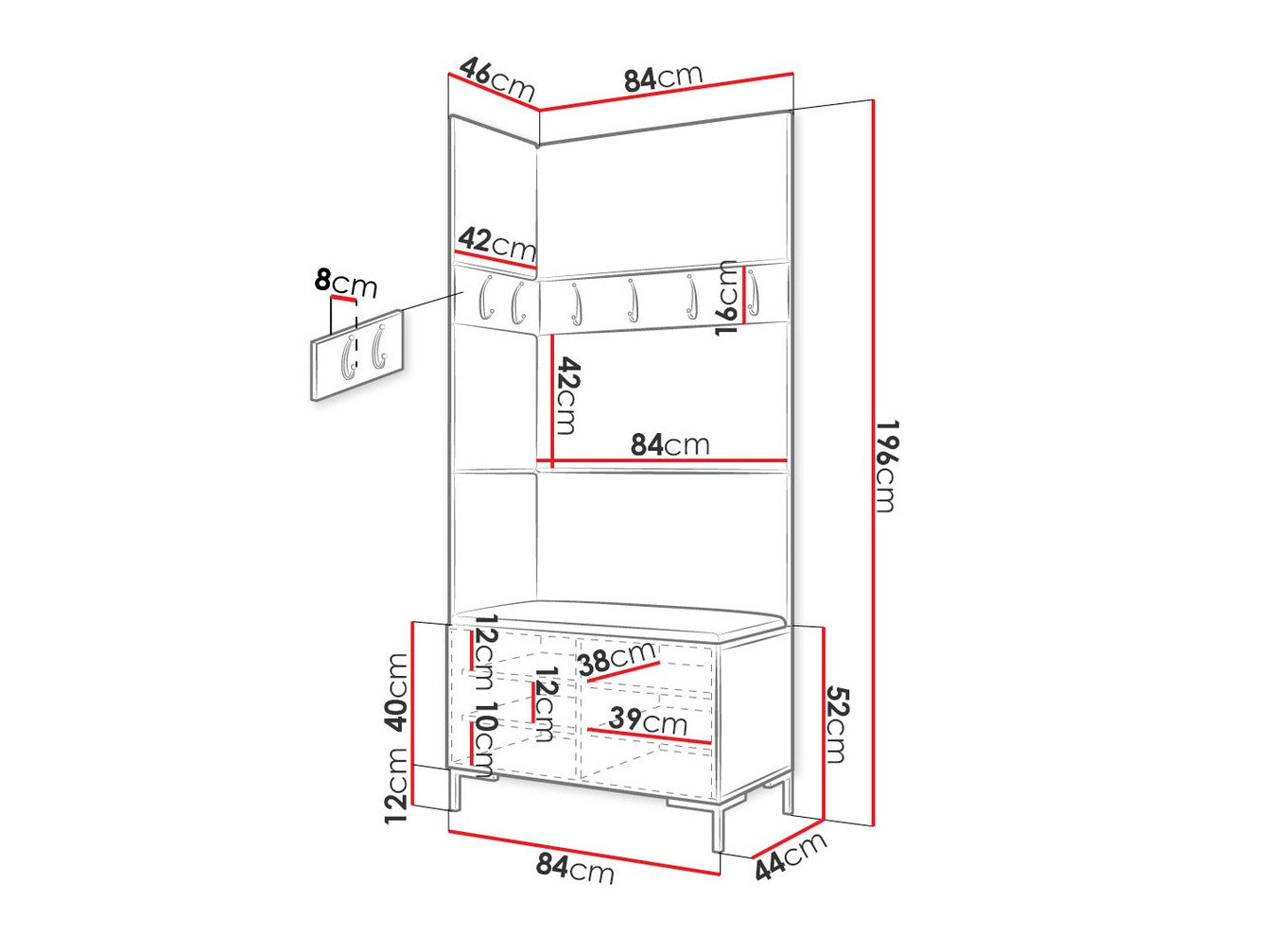 Hallway set Hartford F103