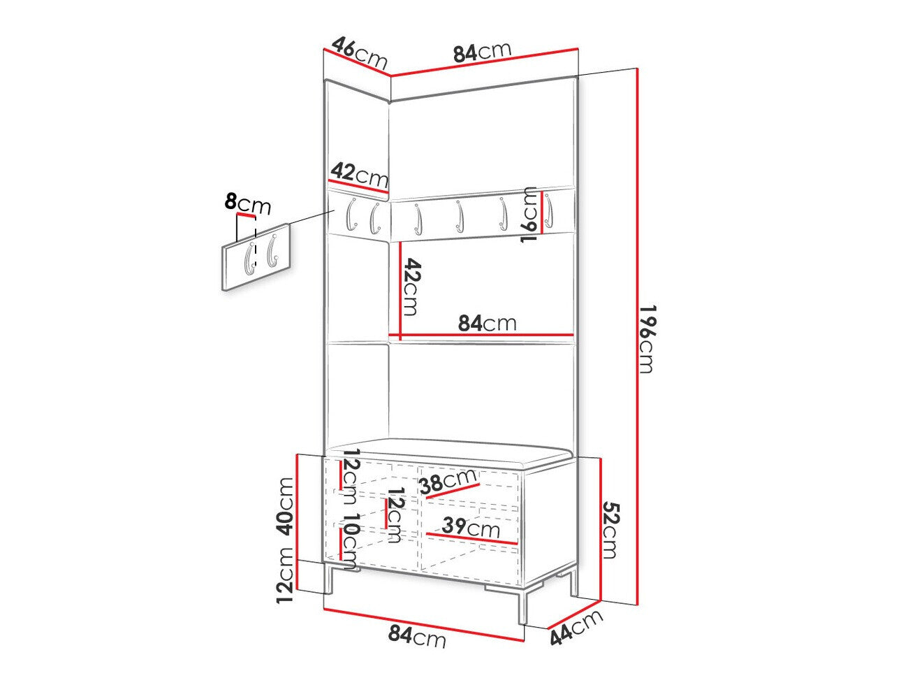 Hallway set Hartford F103