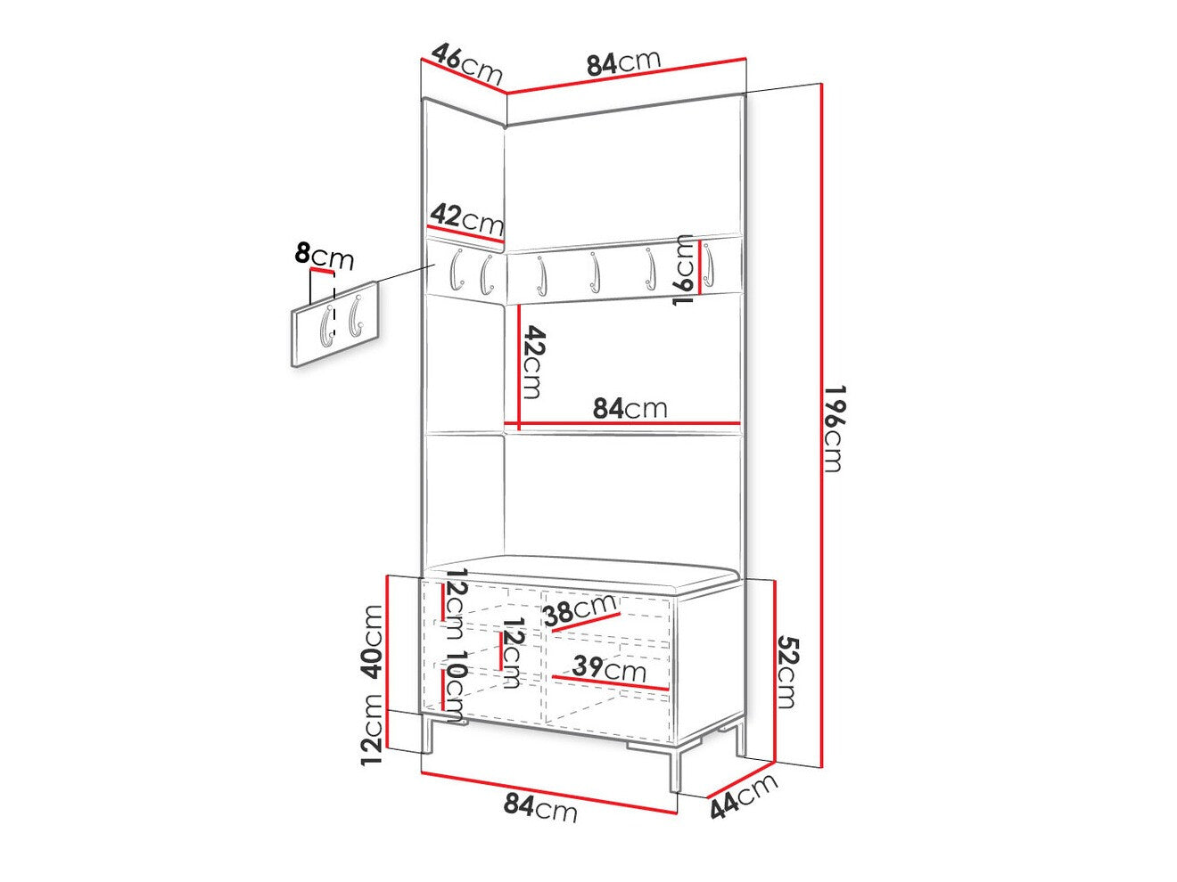 Hallway set Hartford F103