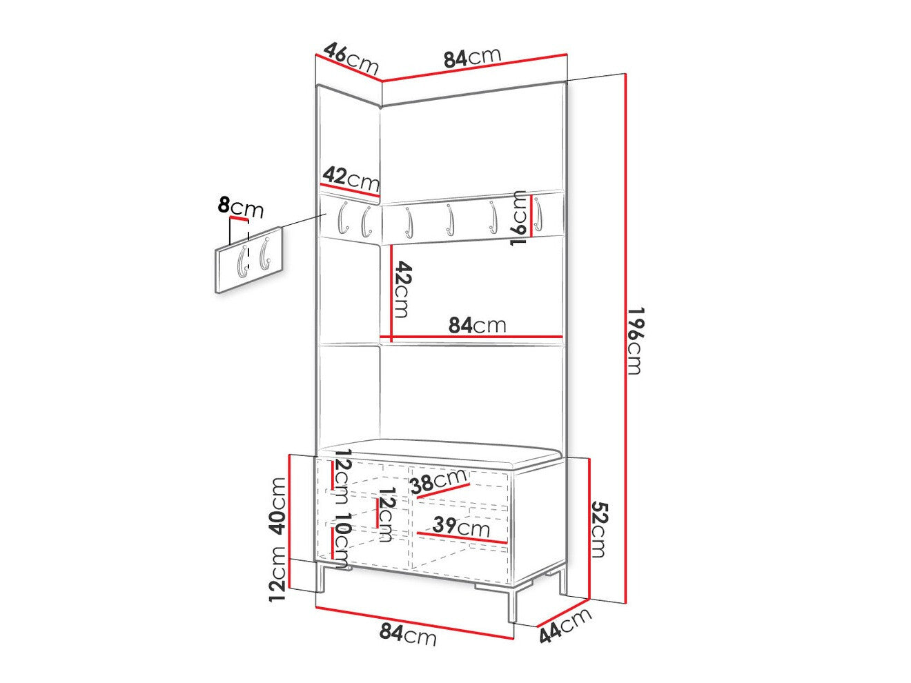Hallway set Hartford F103