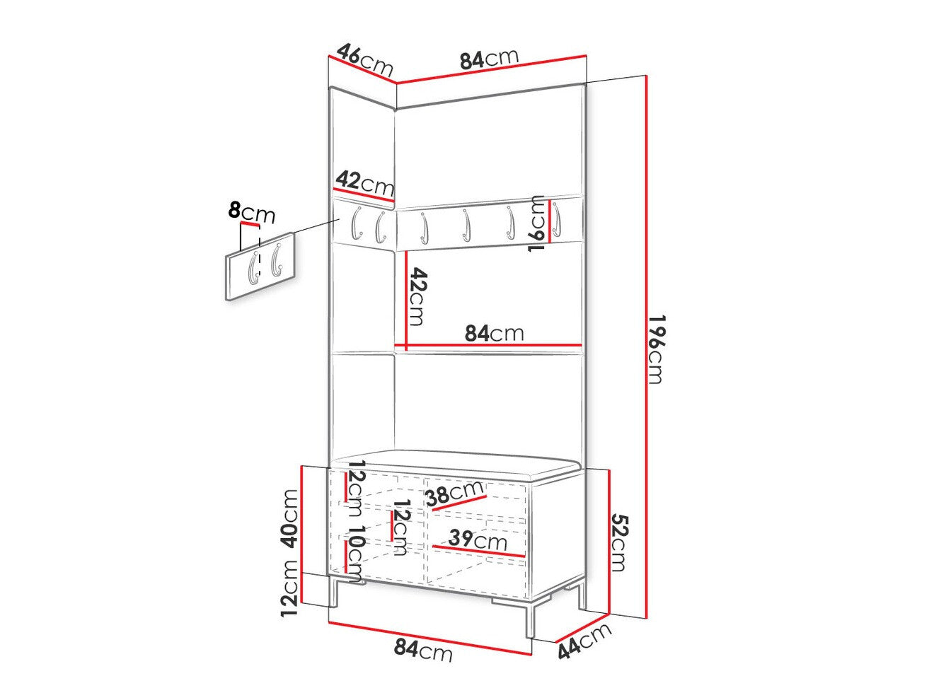 Hallway set Hartford F103