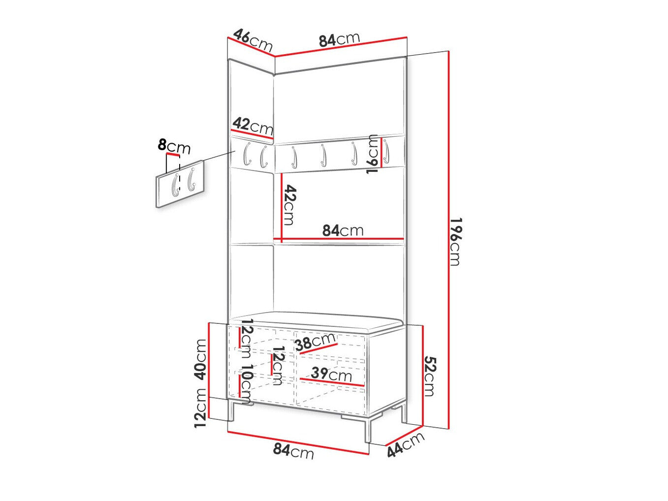 Hallway set Hartford F103