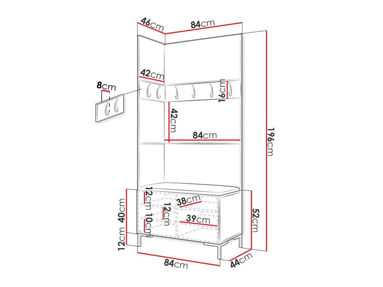 Hallway set Hartford F103