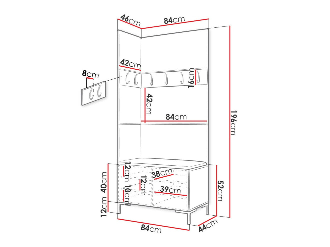 Hallway set Hartford F103