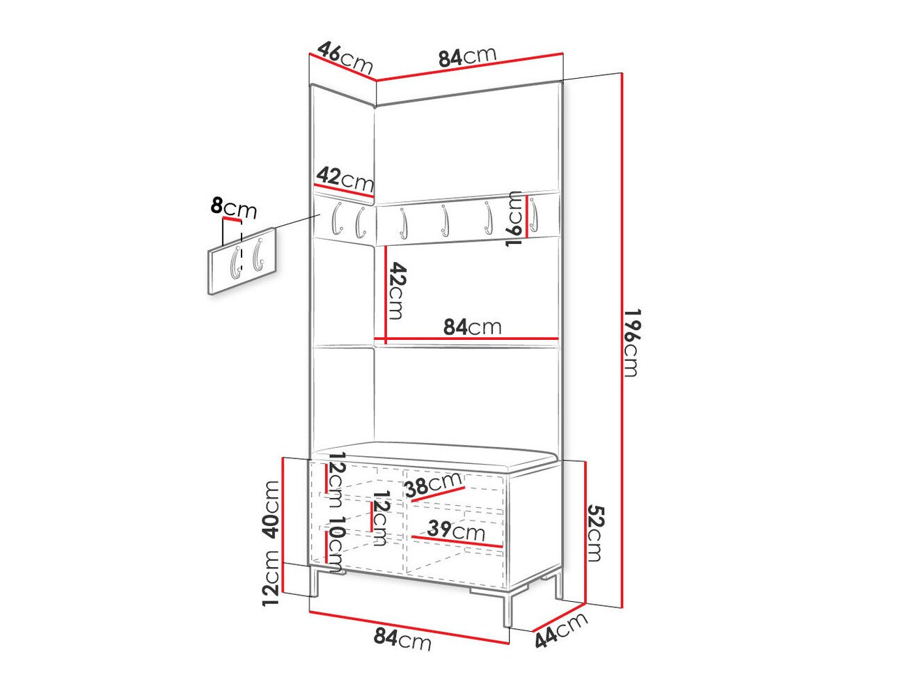 Hallway set Hartford F103