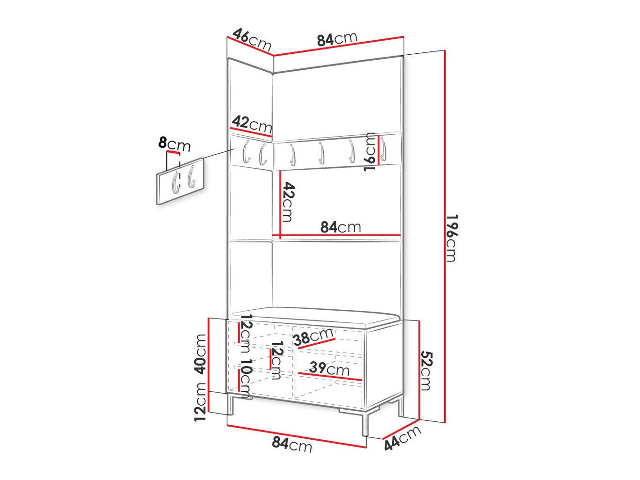 Hallway set Hartford F103