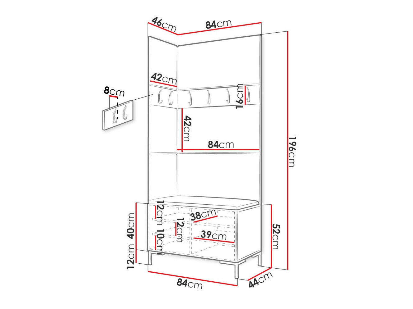 Hallway set Hartford F103