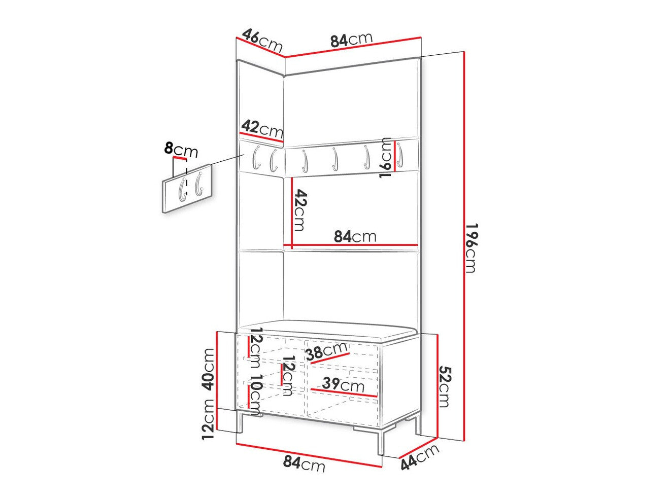 Hallway set Hartford F103