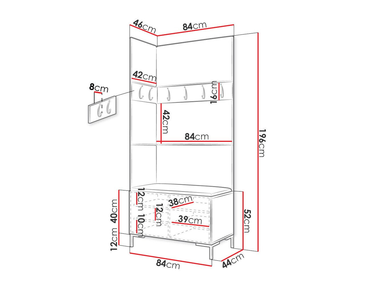 Hallway set Hartford F103