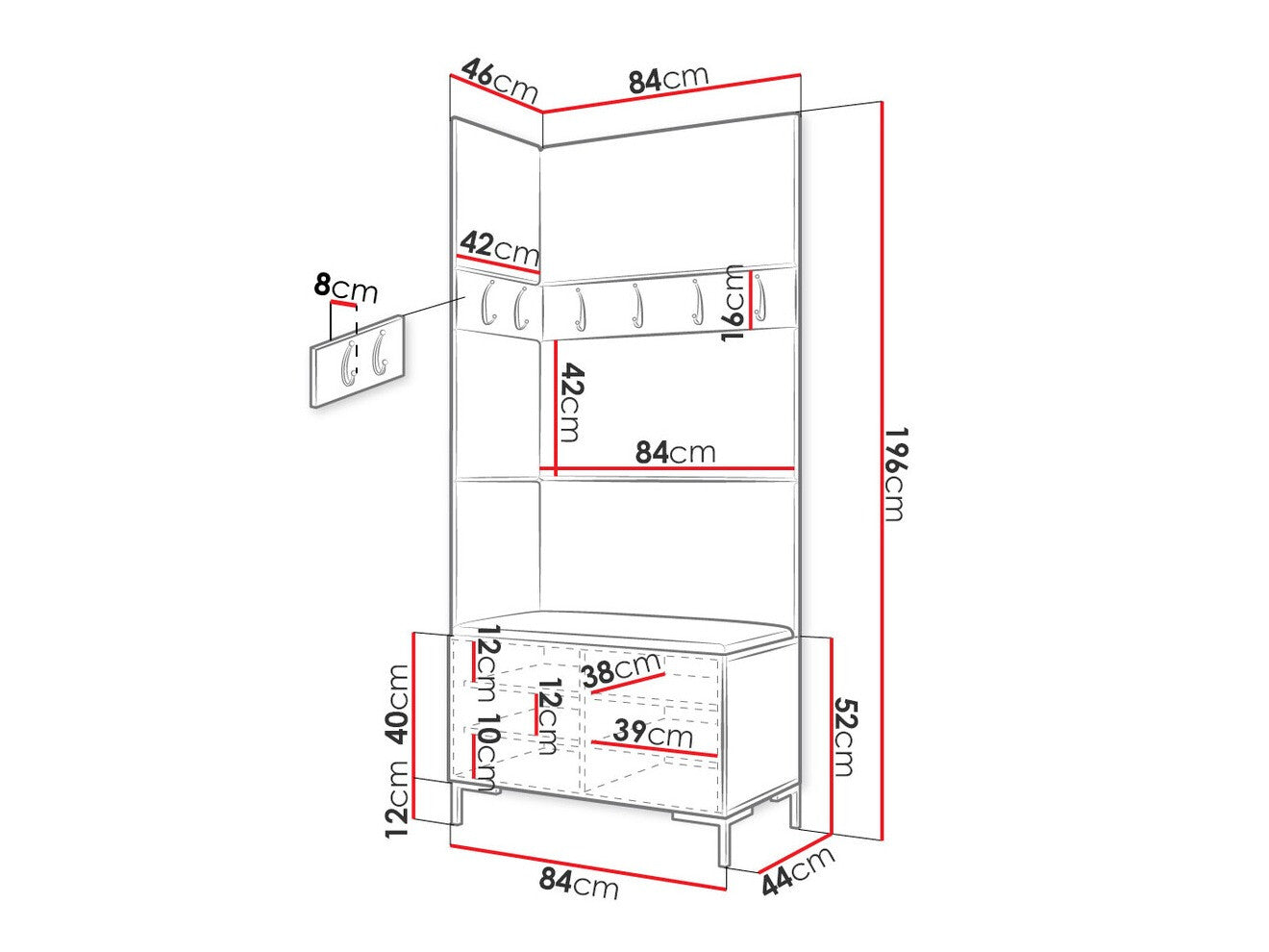 Hallway set Hartford F103