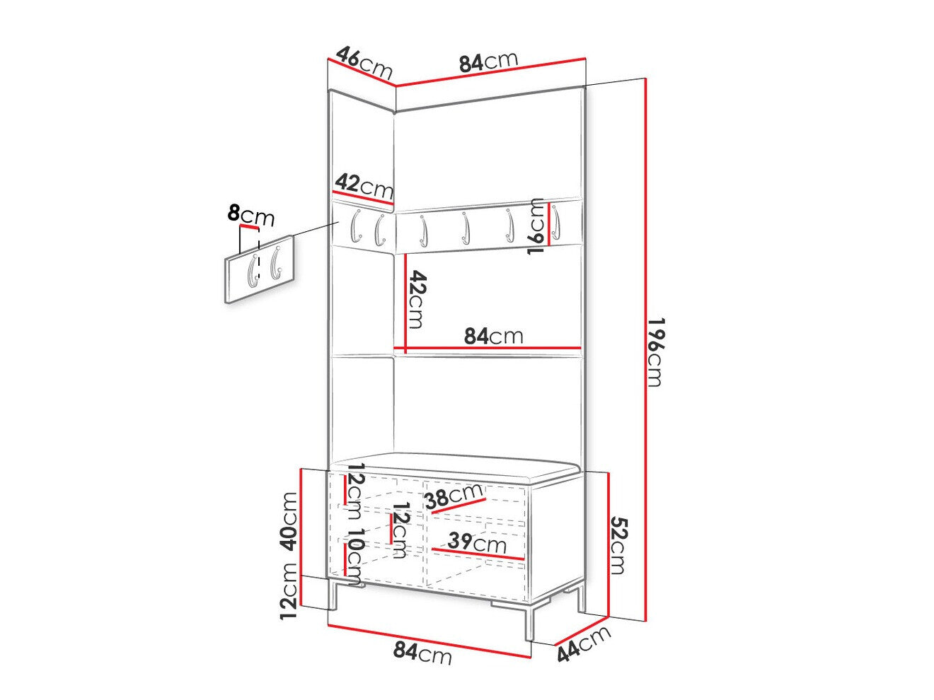 Hallway set Hartford F103