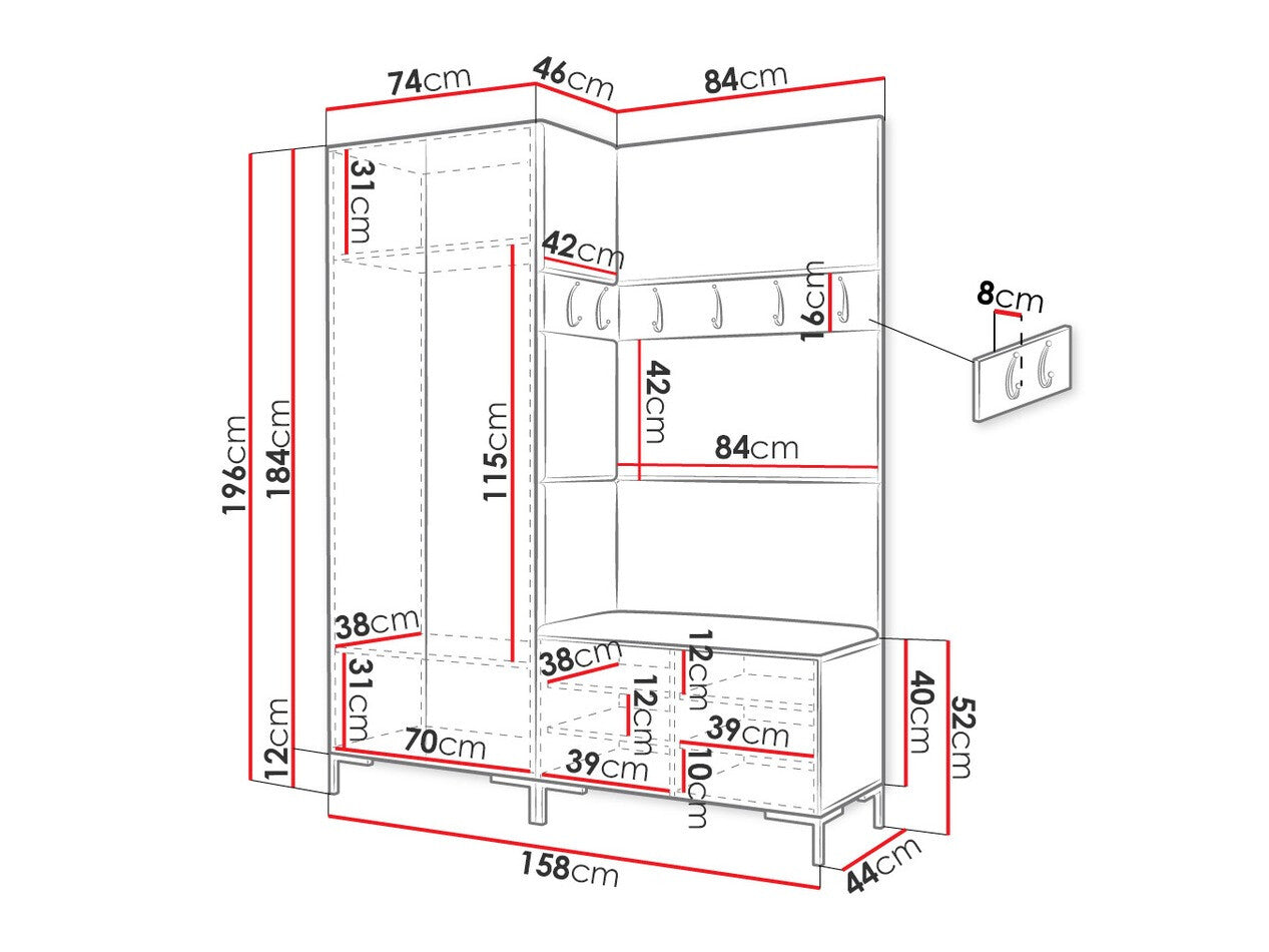Hallway set Hartford F107