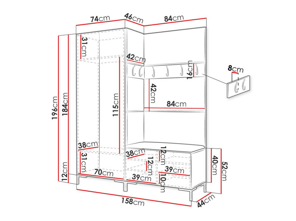 Hallway set Hartford F107