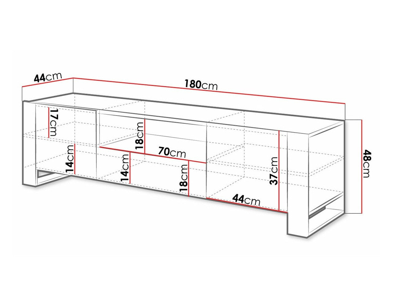 TV stand Charlotte D100